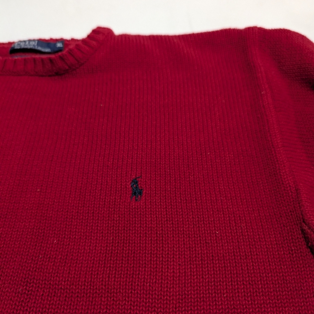 Young Men's Ralph Lauren Crewneck Cotton Sweater - Picture 3 of 5